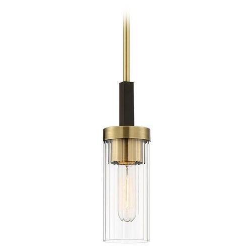 Minka Lavery Ainsley Court Aged Kinston Bronze with Brushed Brass Pendant by Minka Lavery 3040-560