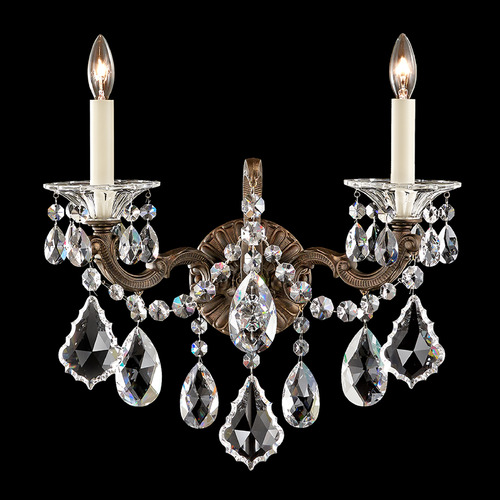 Schonbek Lighting Schonbek Worldwide Lighting La Scala Heirloom Bronze Sconce 5001-76R