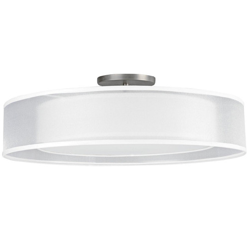 AFX Lighting Afx Lighting Cortez Satin Nickel LED Semi-Flushmount Light CZF1824LAJUDSN-WHWH