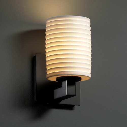 Justice Design Group Limoges Collection Sconce by Justice Design Group POR-8921-10-SAWT-MBLK