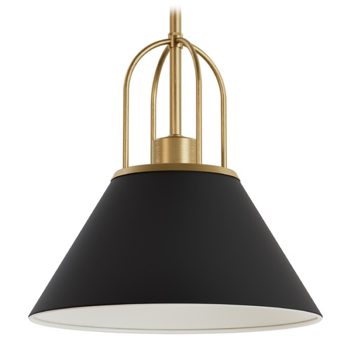 Hunter Fan Company Hunter Fan Company Carrington Isle Luxe Gold Pendant Light with Conical Shade 13163