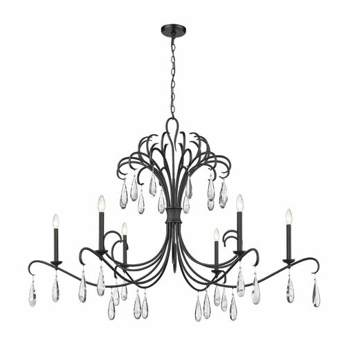 Z-Lite Amara 58.75-Inch Wide Crystal Chandelier in Matte Black by Z-Lite 3039-59MB