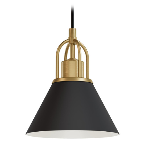 Hunter Fan Company Hunter Fan Company Carrington Isle Luxe Gold Mini-Pendant Light with Conical Shade 13164