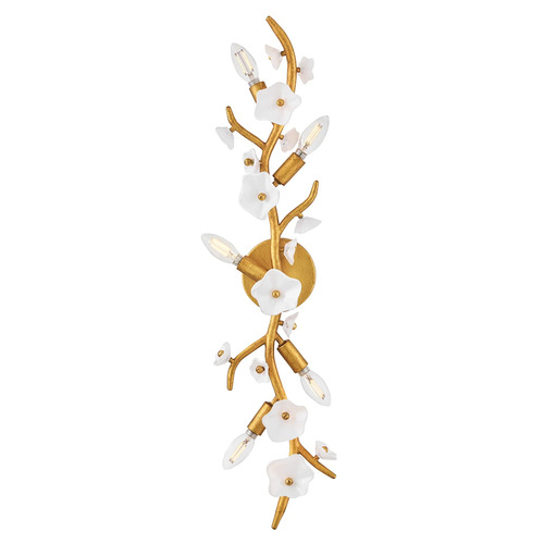 Fredrick Ramond Azalea 32-Inch Wall Sconce in Distressed Brass by Fredrick Ramond FR41632DA