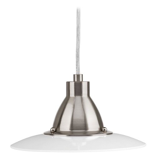 Progress Lighting Avant Brushed Nickel LED Mini Pendant by Progress Lighting P5072-0930K9
