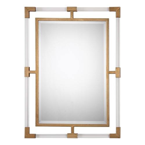 Uttermost Lighting Balkan Modern Gold Wall Mirror by Uttermost Lighting 9124