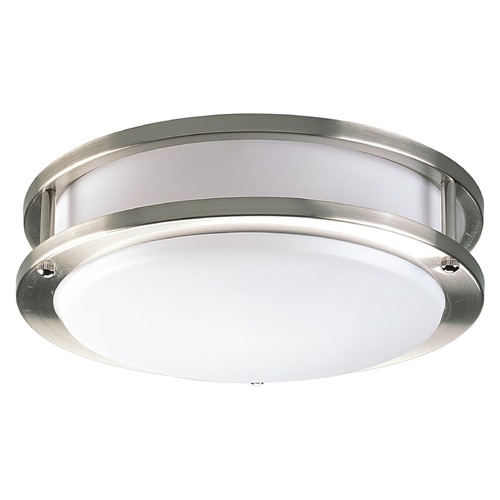 Progress Lighting 10.38-Inch LED Flush Mount in Brushed Nickel by Progress Lighting P7249-0930K9