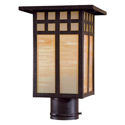 Minka Lavery Transitional Textured French Bronze Post Light by Minka Lavery 8605-A179