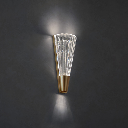 Schonbek Lighting Origami Aged Brass LED Sconce by Schonbek Lighting S7214-700H