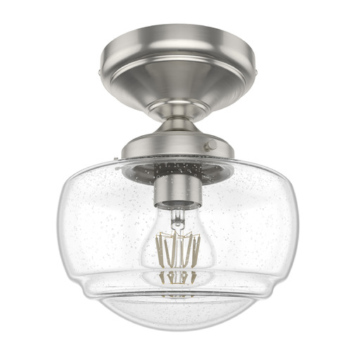 Hunter Fan Company Hunter Fan Company Saddle Creek Brushed Nickel Semi-Flushmount Light 19049