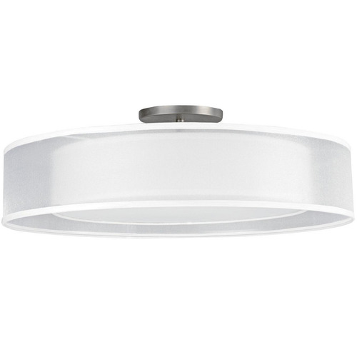 AFX Lighting Afx Lighting Cortez Satin Nickel LED Semi-Flushmount Light CZF3040LAJUDSN-WHWH