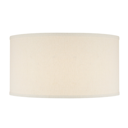 Design Classics Lighting Cream Linen Fabric Drum Shade DCL SH7715