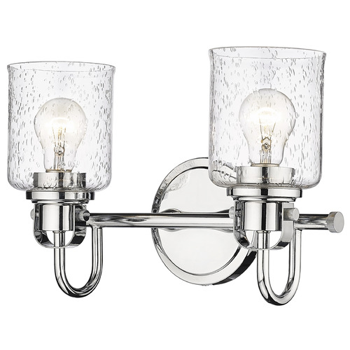 Z-Lite Kinsley Chrome Bathroom Light by Z-Lite 340-2V-CH