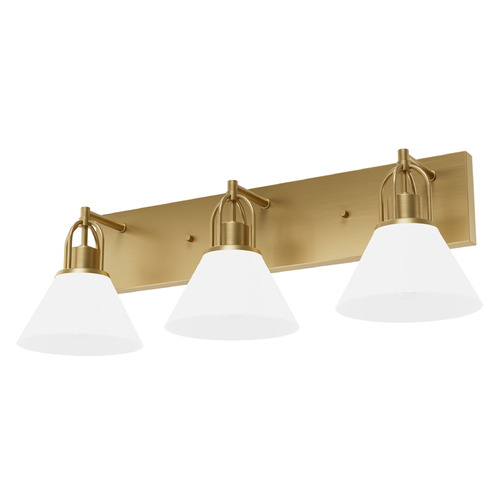 Hunter Fan Company Hunter Fan Company Carrington Isle Luxe Gold Bathroom Light 13170