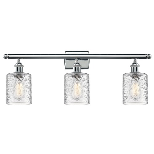 Innovations Lighting Cobbleskill Polished Chrome Bathroom Light by Innovations Lighting 516-3W-PC-G112
