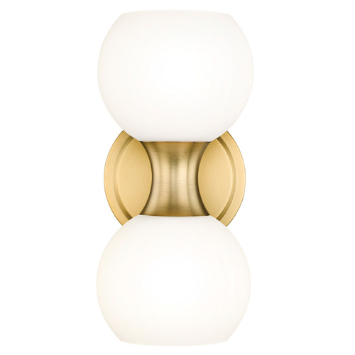 Z-Lite Z-Lite Artemis Modern Gold Vertical Bathroom Light 494-2S-MGLD