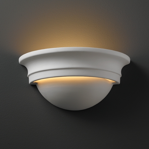 Justice Design Group Sconce Wall Light in Bisque by Justice Design Group CER-1015-BIS