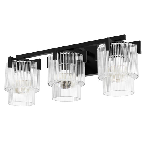 Hunter Fan Company Hunter Fan Company Ontario Matte Black Bathroom Light 13155