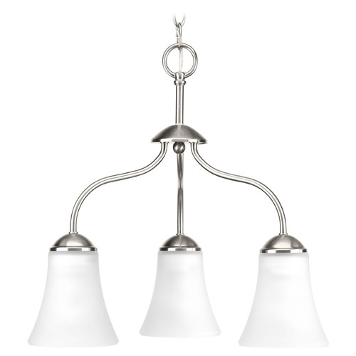 Progress Lighting Classic Brushed Nickel Chandelier by Progress Lighting P4762-09