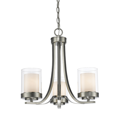 Z-Lite Willow Brushed Nickel Chandelier by Z-Lite 426-3C-BN