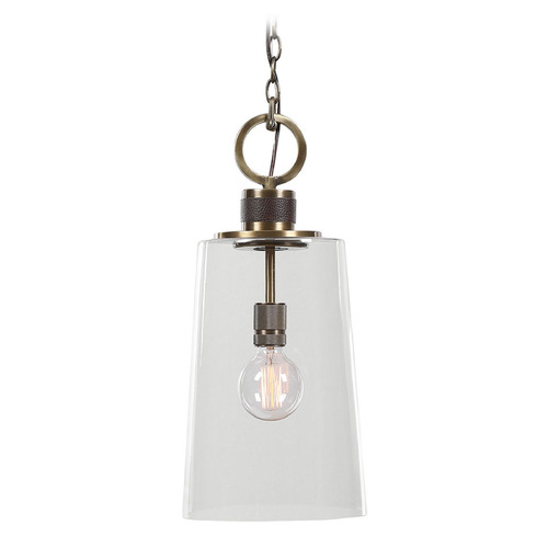 Uttermost Lighting Rosston Antique Brass Mini-Pendant Light by Uttermost Lighting 21522