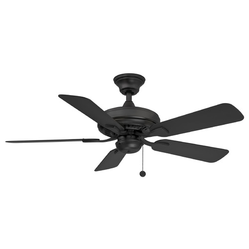 Fanimation Fans Fanimation Fans Edgewood 44 Black Ceiling Fan Without Light FP9044BLW