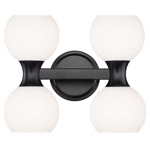 Z-Lite Z-Lite Artemis Matte Black Bathroom Light 494-4V-MB