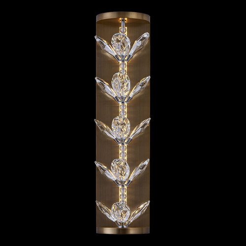 Allegri Lighting Allegri Crystal Petalo Winter Brass LED Sconce 041122-044-FR001