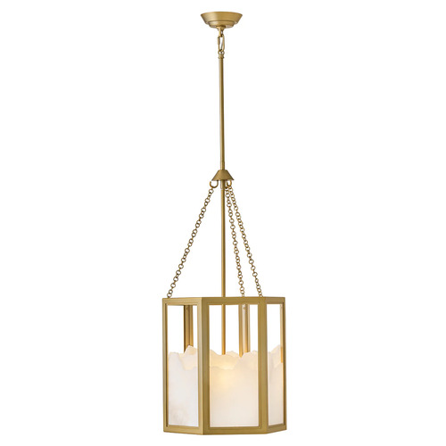 Fredrick Ramond Veleta 31.75-Inch High Pendant in Lacquered Brass by Fredrick Ramond FR41537LCB
