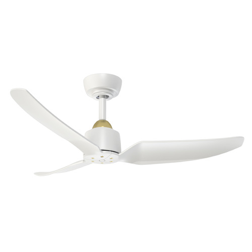 Kuzco Lighting Kuzco Lighting Hugo Brushed Gold & Matte White Ceiling Fan Without Light CF92942-BG/WH