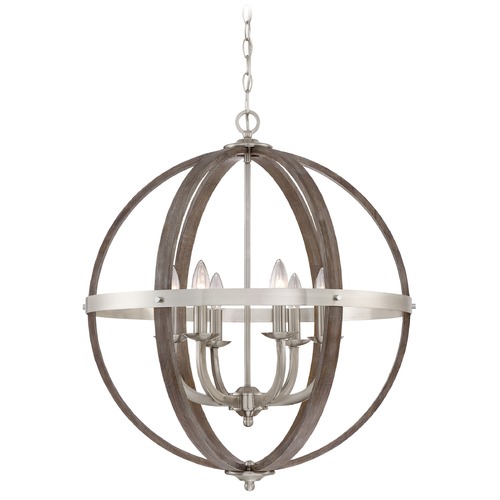 Quoizel Lighting Fusion Brushed Nickel Pendant by Quoizel Lighting FSN5206BN