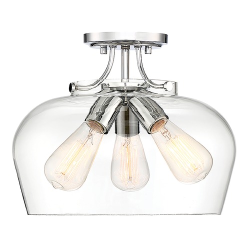Savoy House Octave 13-Inch Semi-Flush Mount in Polished Chrome by Savoy House 6-4035-3-11