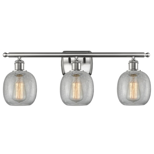 Innovations Lighting Belfast Brushed Satin Nickel Bathroom Light by Innovations Lighting 516-3W-SN-G105