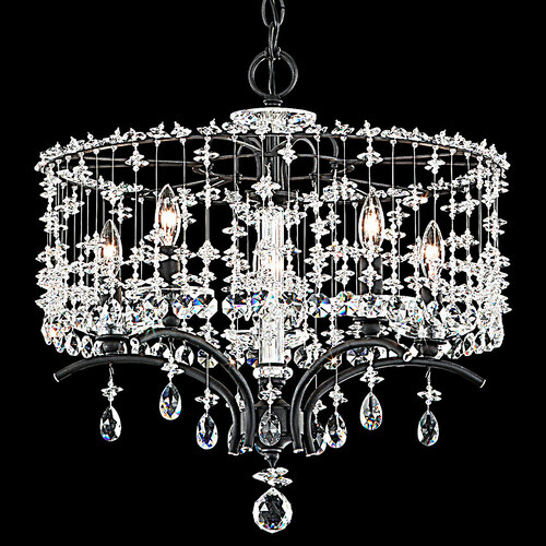 Schonbek Lighting Bella Rose Ferro Black Crystal Chandelier by Schonbek Lighting TC1024N-59H