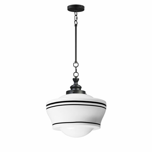 Maxim Lighting Eureka 15.75-Inch Pendant in Black by Maxim Lighting 21533WTBK
