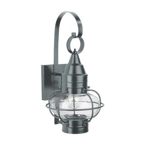 Norwell Lighting Classic Onion Gun Metal Outdoor Wall Light 1513-GM-CL