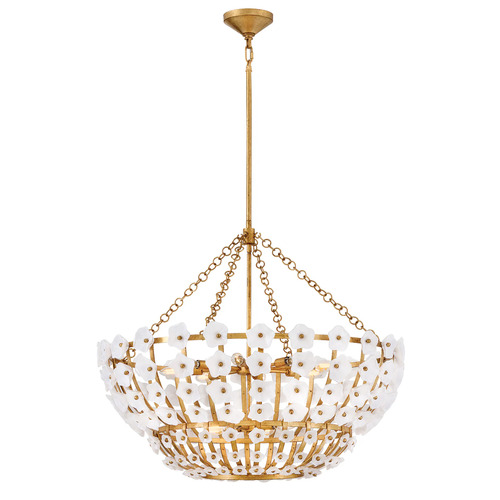 Fredrick Ramond Azalea 36-Inch Chandelier in Distressed Brass by Fredrick Ramond FR41636DA