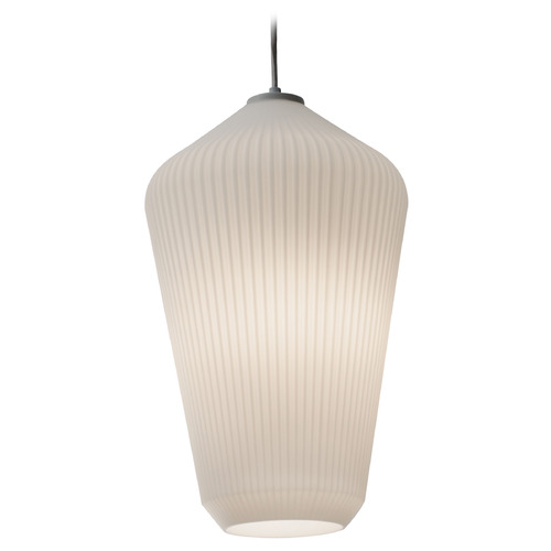 AFX Lighting Afx Lighting Lola White Pendant Light with Conical Shade LOLP11WH