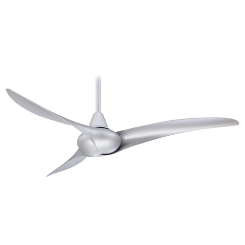 Minka Aire Wave 52-Inch Fan in Silver by Minka Aire F843-SL