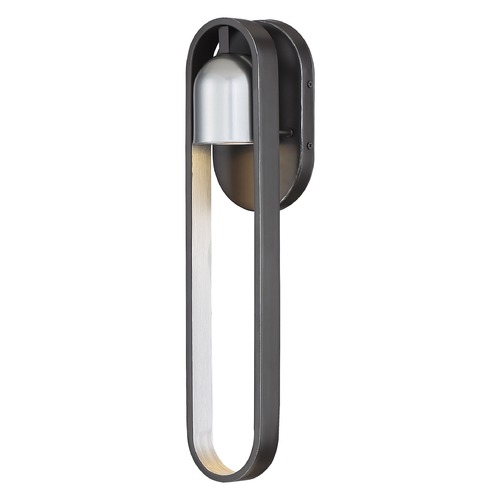 Minka Lavery Rocketa Artisan Black with Silver LED Outdoor Wall Light by Minka Lavery 72642-517-L