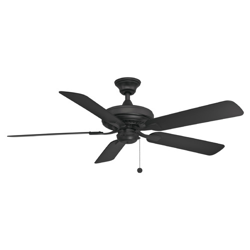 Fanimation Fans Fanimation Fans Edgewood 52 Black Ceiling Fan Without Light FP9052BLW