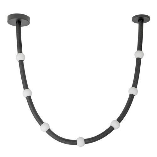 Kuzco Lighting Kuzco Lighting Corda Black LED Pendant Light with Globe Shade PD39307-BK/OP-UNV