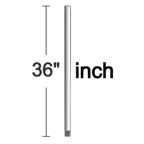 Generation Lighting Fan Collection 36-Inch Downrod in Titanium by Visual Comfort & Co Fan Collection DR36TI