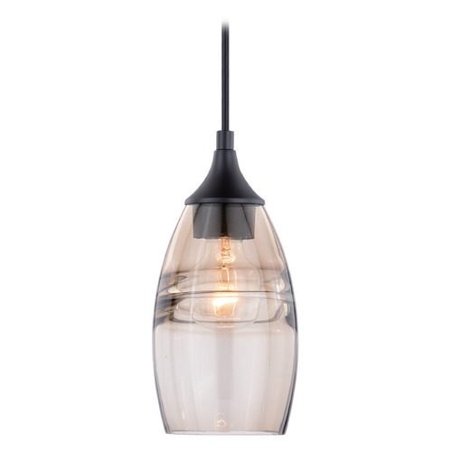Vaxcel Lighting Vaxcel Lighting Milano Oil Rubbed Bronze Mini-Pendant Light with Oblong Shade P0277