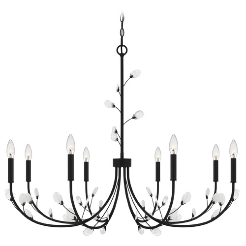 Quoizel Lighting Quoizel Lighting Heiress Matte Black Chandelier HEI5040MBK