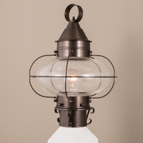 Norwell Lighting Cottage Onion Bronze Post Light 1321-BR-CL