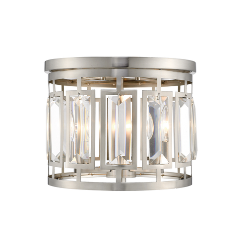 Z-Lite Mersesse Brushed Nickel Flush Mount by Z-Lite 6007F-BN