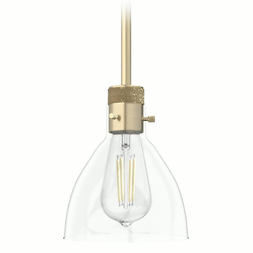 Hunter Fan Company Hunter Fan Company Van Nuys Alturas Gold Mini-Pendant Light with Bowl / Dome Shade 19293