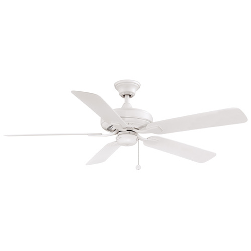 Fanimation Fans Fanimation Fans Edgewood 52 Matte White Ceiling Fan Without Light FP9052MWW