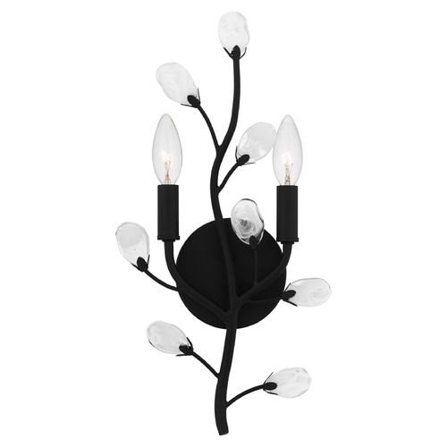 Quoizel Lighting Quoizel Lighting Heiress Matte Black Sconce HEI8709MBK
